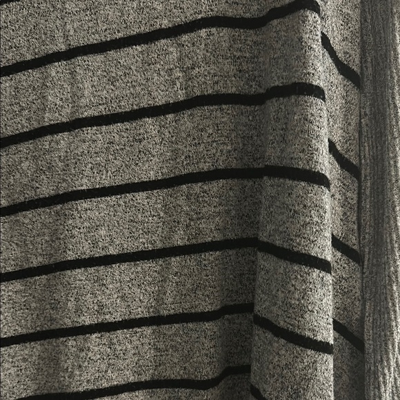 Striped Gray Hooded Sweater - Picture 3 of 4